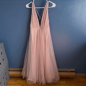 Formal midi dress, light pink